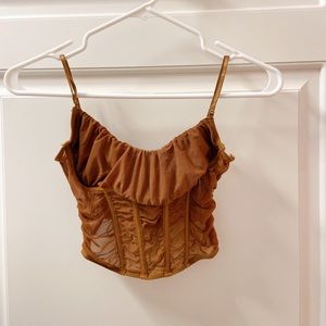 Brown corset
